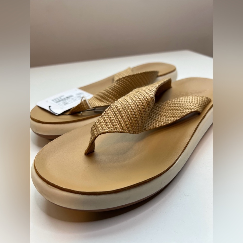 Ancient Greek Charys Comfort Sandals Womens 11 Raffia Chunky Sole New - Picture 4 of 10